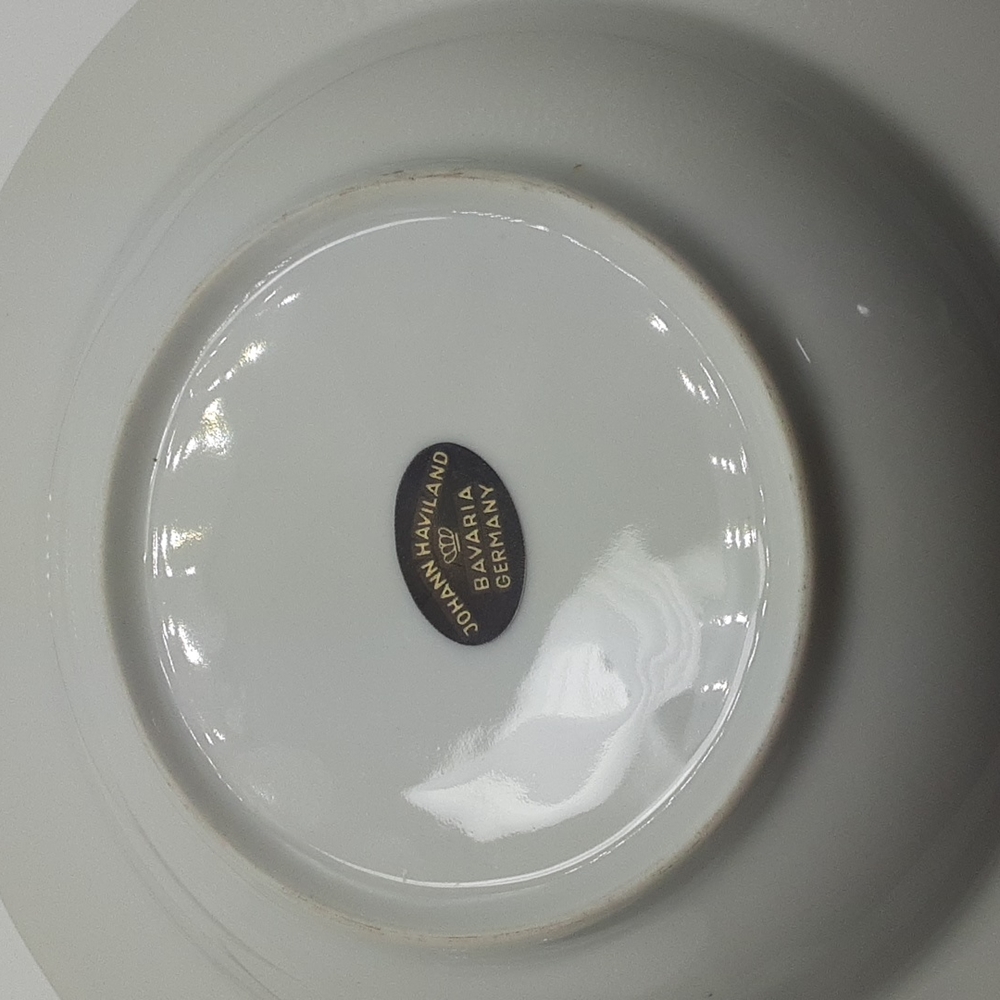 Johann Haviland Porcelian 4 Bowls Gold Rimmed Bavaria Germany Sweetheart Rose